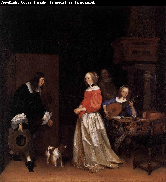 Gerard ter Borch the Younger The Suitors Visit